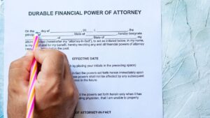 Durable Power of Attorney form.