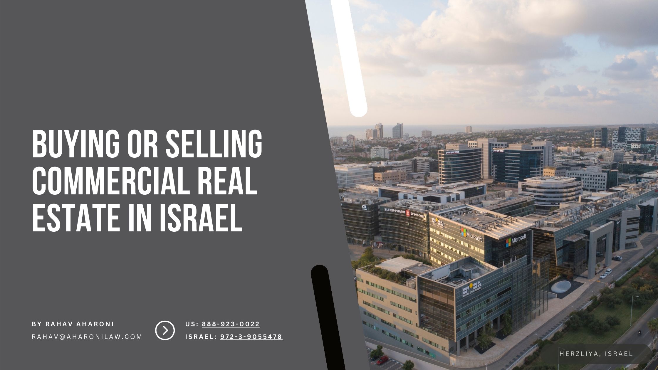 What to Know When Buying or Selling Commercial Real Estate in Israel