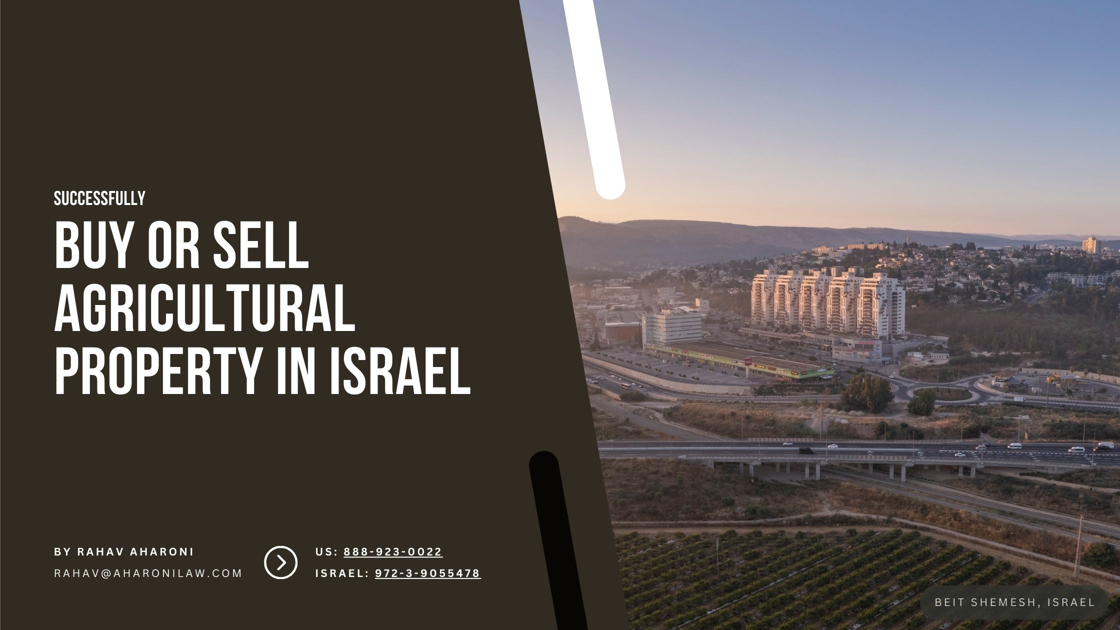 How to Successfully Buy or Sell Agricultural Property in Israel?