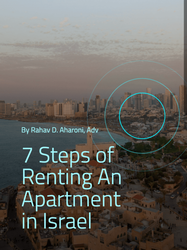 7 Steps of Renting An Apartment in Israel