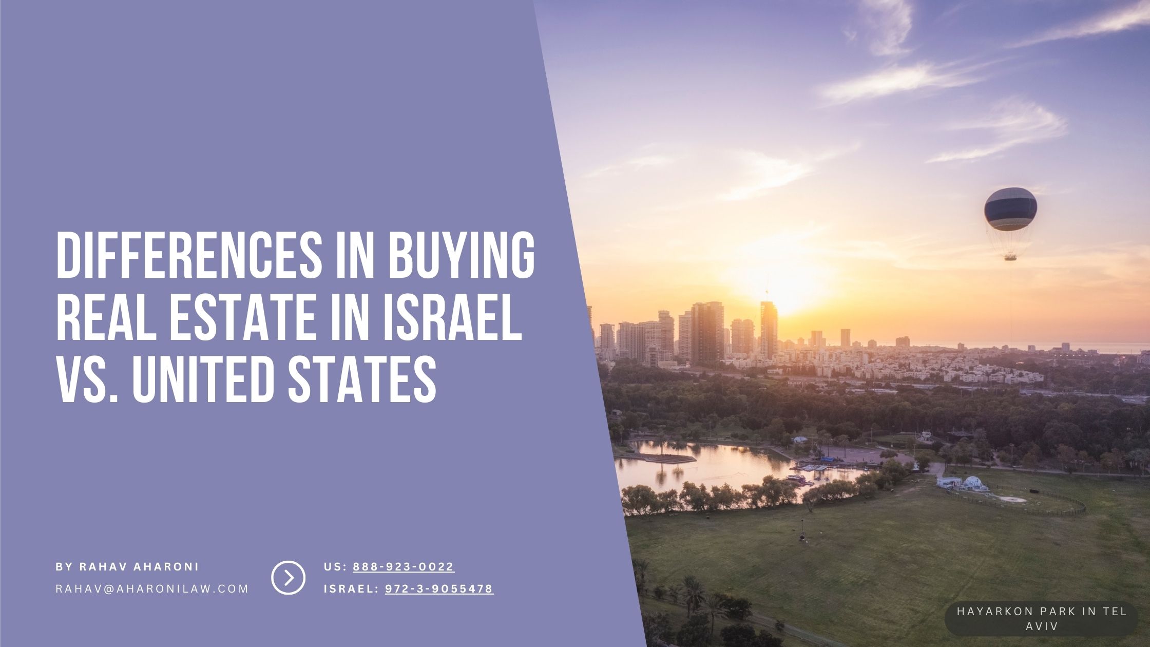 The Differences Between Buying Real Estate in Israel vs in the United States
