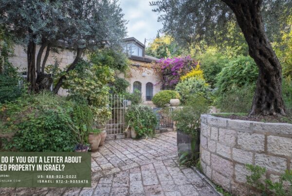 What To Do If You Got a Letter About Unclaimed Property in Israel