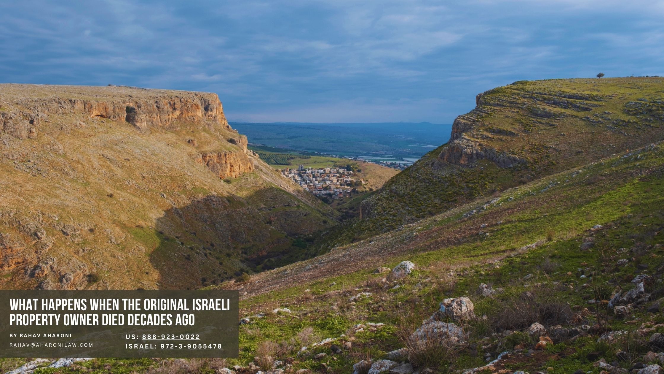 What Happens When the Original Israeli Property Owner Died Decades Ago